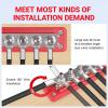 600A Heavy Duty Power Distribution Block with Cover 8 x 3/8" (M10) Studs Bus Bar Terminal Block, High Current Busbar 12-48V DC Busbar Box for Automotive RV Boat, Red view 4