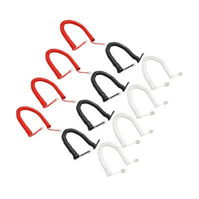 DIYEAH 12PCS 2m Coiled Phone Receiver Cable for Landline Phones Curly Telephone Cord for Use