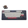 JamesDonkey J1 Low-Profile Wireless Mechanical Keyboard - QMK/VIA RGB Backlit, Hot-Swappable Brown Switch, 2.4 GHz Bluetooth, PBT Keycaps, 75% Layout Mac/Win/Linux for Office/Gaming - Dark Blue view 1