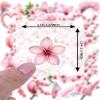 100Pcs Cherry Blossom Stickers,Waterproof Sakura Sticker for Cherry Blossom Party Adults Teens Water Bottle Laptop Phone Cases Planner Skateboard Luggage Helmet C432X1G view 3