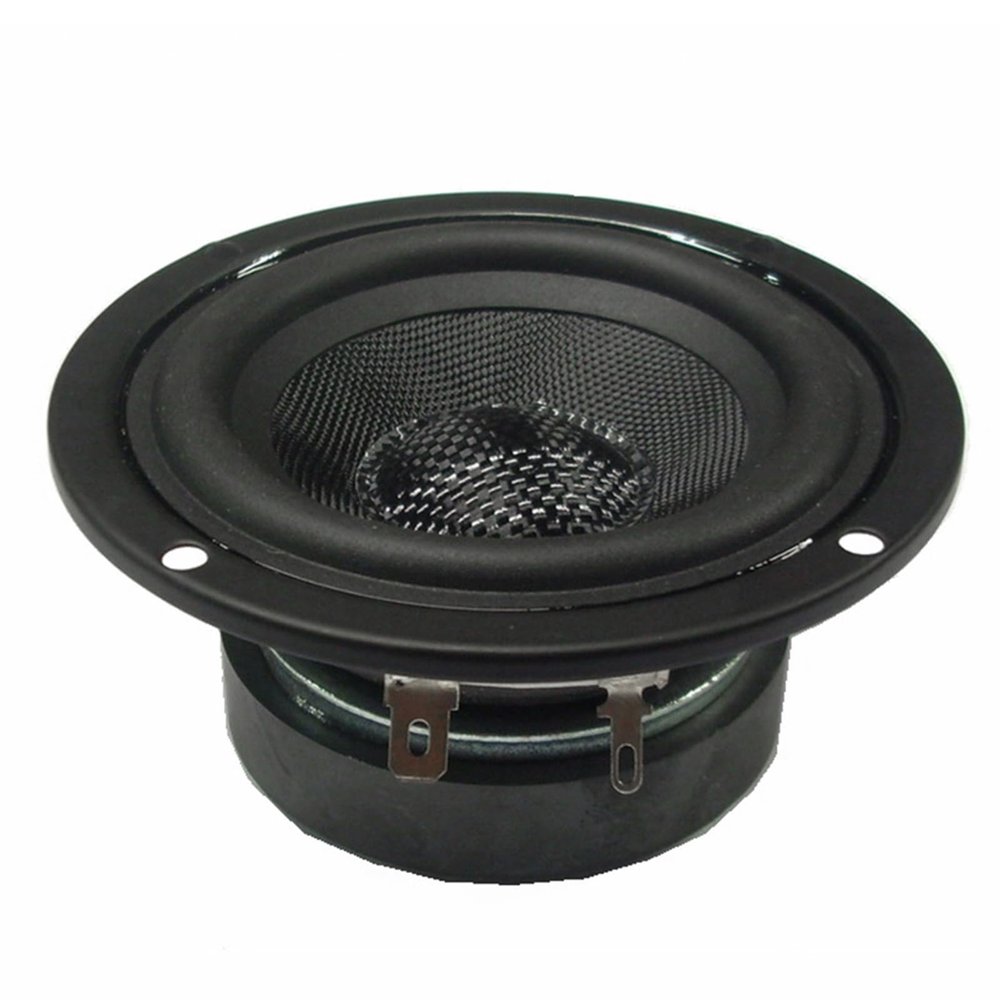 Nawwgy 3inch Full Frequency Speakers Unit HiFi 4ohm 15W Fiberglass Woven Basin Bass Loudspeaekr Large Magnetic Round Fiberglass Basin Waterproof and Durable Full-Range Speaker