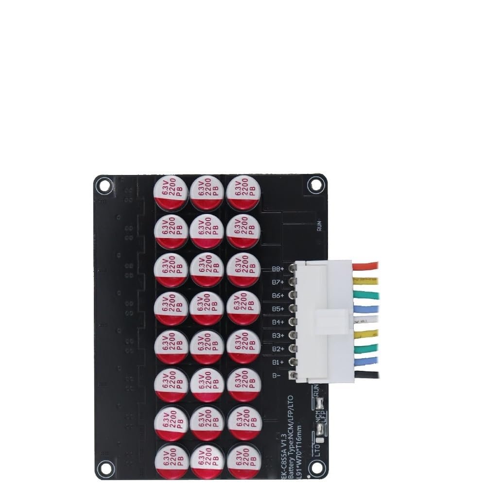 LDHJBNAC Active Balancer Capacitor 5.5A Cell Balance Current for 2S~24S 30AH ~300AH LiFePo4 Li-ion LTO Cell Balancing(8S)