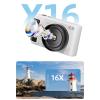 4K Digital Camera for Photography, 64MP Vlogging Camera for with 2.8 Inch 180 Flip Screen, 16X Digital Zoom Autofocus Retro Mirrorless Camera for Travel (White) view 3