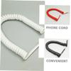 DIYEAH 12pcs Sturdy Landline Phone Accessory Coiled Telephone Receiver Cable Easy Replacement Cord view 3
