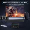 4K@120Hz HDMI 2.1 eARC Audio Extractor 1 in 1 Out Support VRR ALLM HDCP2.3 ARC eARC HDR CEC SPDlF Optical Audio Out Digital EDID for PS5 Xbox NVIDIA AMD view 2