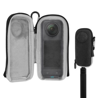 Geekria Portable Carrying Case for Insta360 X5, Hard Shell Travel Storage Case Compatible with Insta360 X5, X4, Water-Resistance Mini Protective Hard, Camera Accessories (Dark Grey)