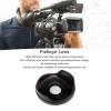 72MM 0.3X HD Wide Angle Fisheye Lens with Hood, Long Depth of Field Fisheye Lens for Camera Camcorder view 3
