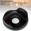 72MM 0.3X HD Wide Angle Fisheye Lens with Hood, Long Depth of Field Fisheye Lens for Camera Camcorder view 4