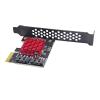 jiingekk PCIE 1X GEN3 To SATA3.0 Full Speed Expansion Card 2 Port 6Gbps Transfer Expansion Hard Disk JMB582 Chip Expansion Card view 4