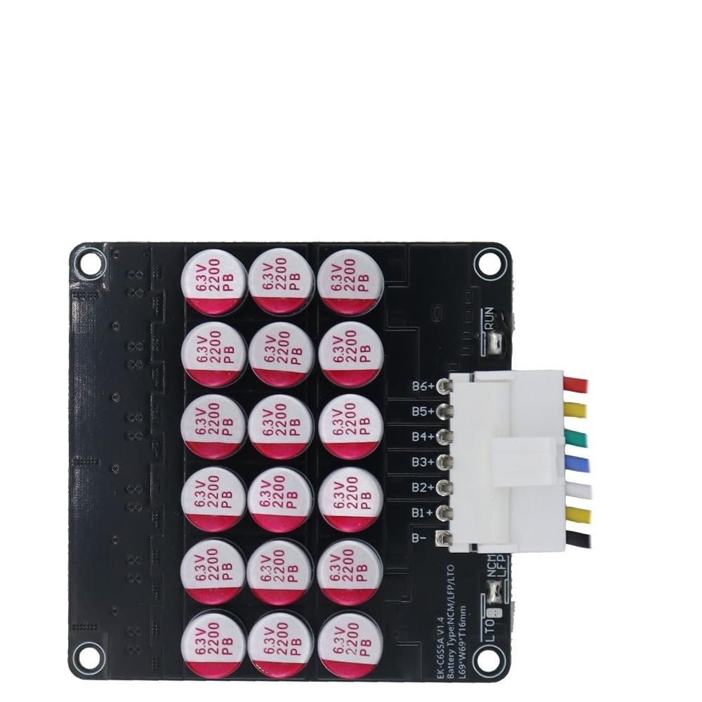 LDHJBNAC Active Balancer Capacitor 5.5A Cell Balance Current for 2S~24S 30AH ~300AH LiFePo4 Li-ion LTO Cell Balancing(6S)