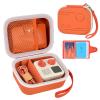 Case Compatible with Yoto Mini (2024 Edition) Kids Screen-Free Bluetooth Audio Player & Card Storage Holder for up to 24 Cards - Orange view 1