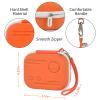 Case Compatible with Yoto Mini (2024 Edition) Kids Screen-Free Bluetooth Audio Player & Card Storage Holder for up to 24 Cards - Orange view 3