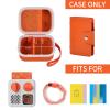 Case Compatible with Yoto Mini (2024 Edition) Kids Screen-Free Bluetooth Audio Player & Card Storage Holder for up to 24 Cards - Orange view 4