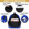 Ioracida Cheerleader Cheer Backpack Personalized with Name for Men Women Custom Shoulder Bag Laptop Bag, Large Capacity Casual Daypack, Blue Glitter view 4