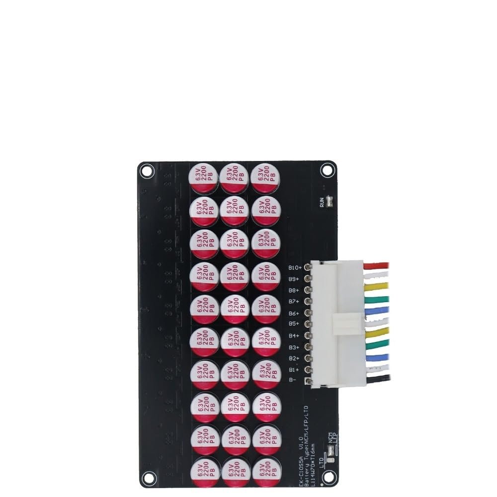 LDHJBNAC Active Balancer Capacitor 5.5A Cell Balance Current for 2S~24S 30AH ~300AH LiFePo4 Li-ion LTO Cell Balancing(10S)