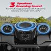 KEMIMOTO UTV 3-Speaker Audio Kit with 5.25" Woofer Compatible with Ranger 1000/1000 XP /1000 XP Crew 2018-2025 2026, Sound System with All-in-One Dash Unit FM Radio Accessories (Not Fit Northstar) view 3
