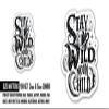 2 (Pieces) 3" and 5" Stay Wild Moon Child Text Sticker, Waterproof Vinyl Decals for Many Purpose Like Cars, Trucks, Laptops, Phones, Windows and More view 2