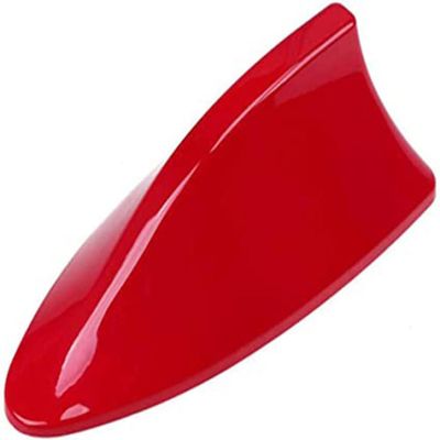 Car Roof Shark Fin Aerial Antenna for Toyota Tundra 2022 2023 2024 2025 AM/FM Radio Replacement Signal High-Performance Vehicle Durable Waterproof Exterior Accessories, Red Style