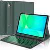 Keyboard Case for Samsung Galaxy Tab S10 FE / S10 Lite 10.9 Inches, S7/ S8/ S9/ S9 FE 11" Smart Backlit Case Keyboard with Pen Holder (Green) view 1