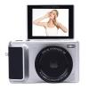 4K Digital Camera for Photography, 64MP Vlogging Camera for with 2.8 Inch 180 Flip Screen, 16X Digital Zoom Autofocus Retro Mirrorless Camera for Travel (Silver) view 1