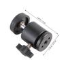 Vaguelly 2pcs Arca Swiss Style Ball Head Mini Tripod Threaded Rotating Swivel Compact Smooth Movement view 4