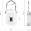 enttgo Fingerprint Padlock Locker Locks, Biometric Keyless, USB Smart Finger Print Pad Lock view 2
