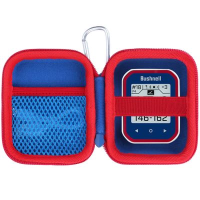 Lebakort Storage Case Compatible with Bushnell Golf Phantom 3 2 Slope/Swami KISS 2.0 Handheld Golf GPS Ragnefinder (Blue+Red Case)