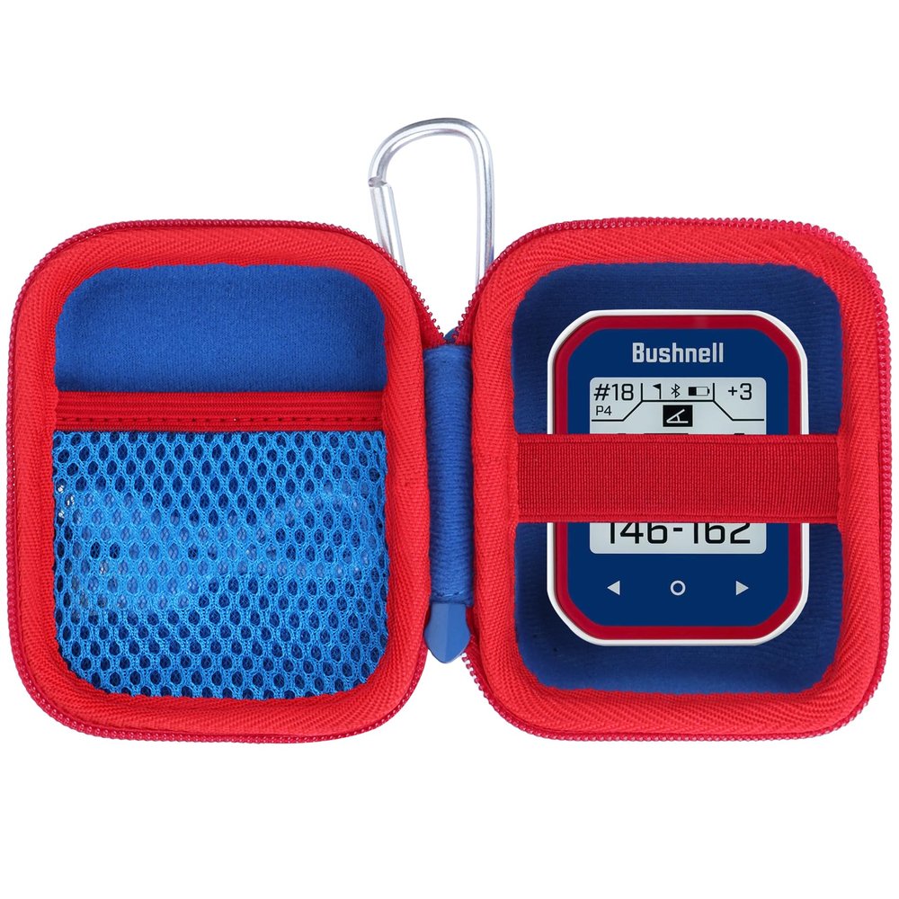 Lebakort Storage Case Compatible with Bushnell Golf Phantom 3 2 Slope/Swami KISS 2.0 Handheld Golf GPS Ragnefinder (Blue+Red Case)