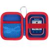 Lebakort Storage Case Compatible with Bushnell Golf Phantom 3 2 Slope/Swami KISS 2.0 Handheld Golf GPS Ragnefinder (Blue+Red Case) view 1