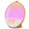 Dekala Sunrise Alarm Clock for Heavy Sleepers, Wood Grain Wake up Light Sunset Simulation, 7 Nature Sounds, Dual Alarms, Colorful Ambient Lamp, FM Radio, Snooze, Sleep Aid for Kids & Adults Bedroom view 1