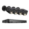 ANNKE 2MP Security Camera System, 16CH 4K DVR Recorder with AI Motion Detection, 4X 1080P (19201080) Add-on Wired Black Cams with Smart Color Night Vision, IP67, Compatible with Alexa, No HDD view 1