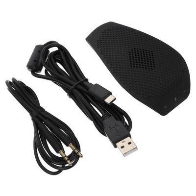 CAXUSD USB Microphone Omnidirectional Audio Pickup for Video Conferencing Live Streaming and Voice Chats Design for Meetings and Gaming