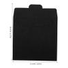 PERSELOSO 50pcs Retro Cd Paper Bag Cd Covers Card Binder Sleeves Sturdy Paper Cases for Gifting Storage Black view 2