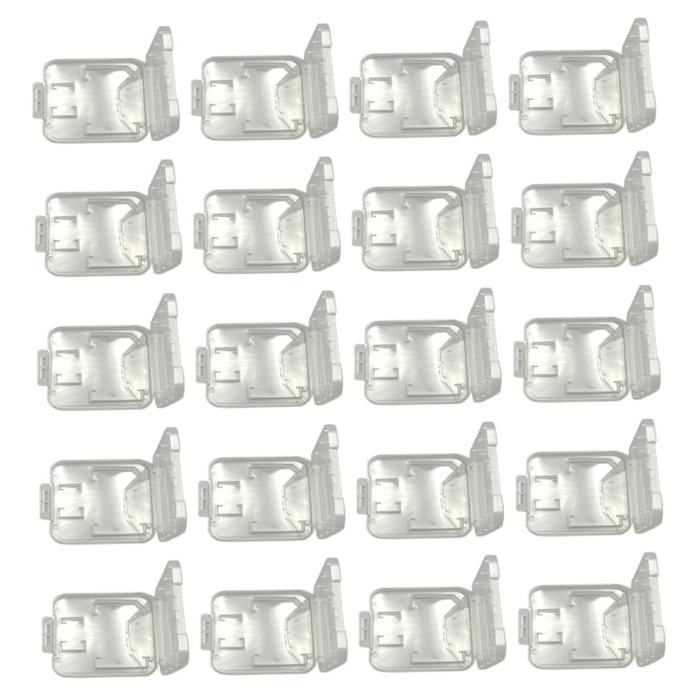 Angoily 20pcs Portable Card Protection Box Case Holder for Plastic Photo Storage Box Case Memory Holder