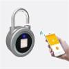 enttgo Bluetooth Fingerprint Padlock, Keyless APP Fingerprint Gym Lock for Locker, Smart Biometric Thumbprint Padlock Lock view 2