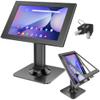 AboveTEK Anti-Theft Tablet Kiosk Stand Heavy-Duty 10.8 lbs Aluminum Security Mount, 360 Swivel & Lock, Fits Samsung Galaxy Tab S11/S10/S9/S8 Ultra (14.6") for Retail & Business (Black) view 1