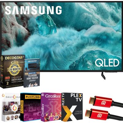 Samsung 43" QLED Q7F 4K Smart TV (2025) Vision AI, Quantum HDR | CPS Exclusive 26 Month Protection, 2X HDMI Cables, Premiere Movies Streaming & Deco Gear Complete Home Theater Beginner's Guidebook