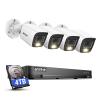 ANNKE 2MP Security Camera System, 32CH 3K Lite DVR Recorder with AI Motion Detection, 4X 1080P (19201080) Add-on Wired White Cams with Smart Color Night Vision, IP67, 3.6mm Lens, 4TB Hard Drive view 1