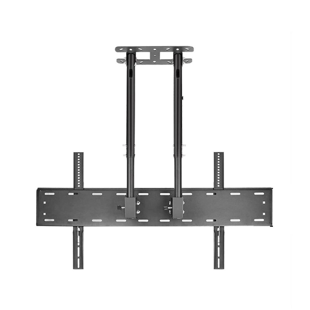 QICBYING Tilt TV Ceiling Mount Double Pole Height Adjustable TV Wall Bracket, Fits 60-100 Inch TV(3M)