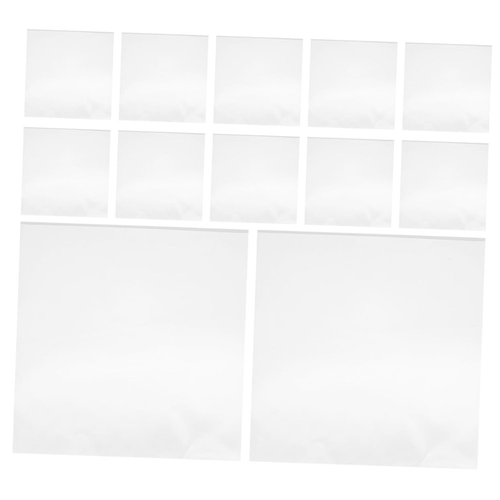 Cabilock 25Pcs Vinyl Record Sleeves Outer Covers Self-Adhesive Vinyl Record Protection Bags Plastic Record Sleeves for Standard Albums Clear Visibility Vinyl Record Storage
