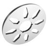 Qiilu High Compatibility 1/4 10.5 Inch Empty Tape Reel Professional 8 Holes Wind Metal Takeup Reel for Nab Recording High Performance Cord Reels (Silver) view 2