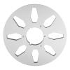 Qiilu High Compatibility 1/4 10.5 Inch Empty Tape Reel Professional 8 Holes Wind Metal Takeup Reel for Nab Recording High Performance Cord Reels (Silver) view 4