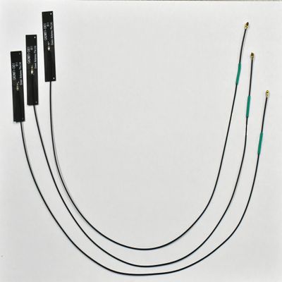 Dual Band WiFi Antenna, 2.4GHz/5GHz FPC, IPEX1 Connector with Various Cable Length, 3-Pack, Black (42CM Cable Length)