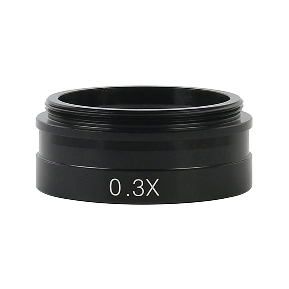 Lab Microscope Accessories 0.3X 0.35X 0.5X 0.75X 2X 1X Lens 42mm Mounting Thread Microscopio Camera Objective Lens(0.3X)