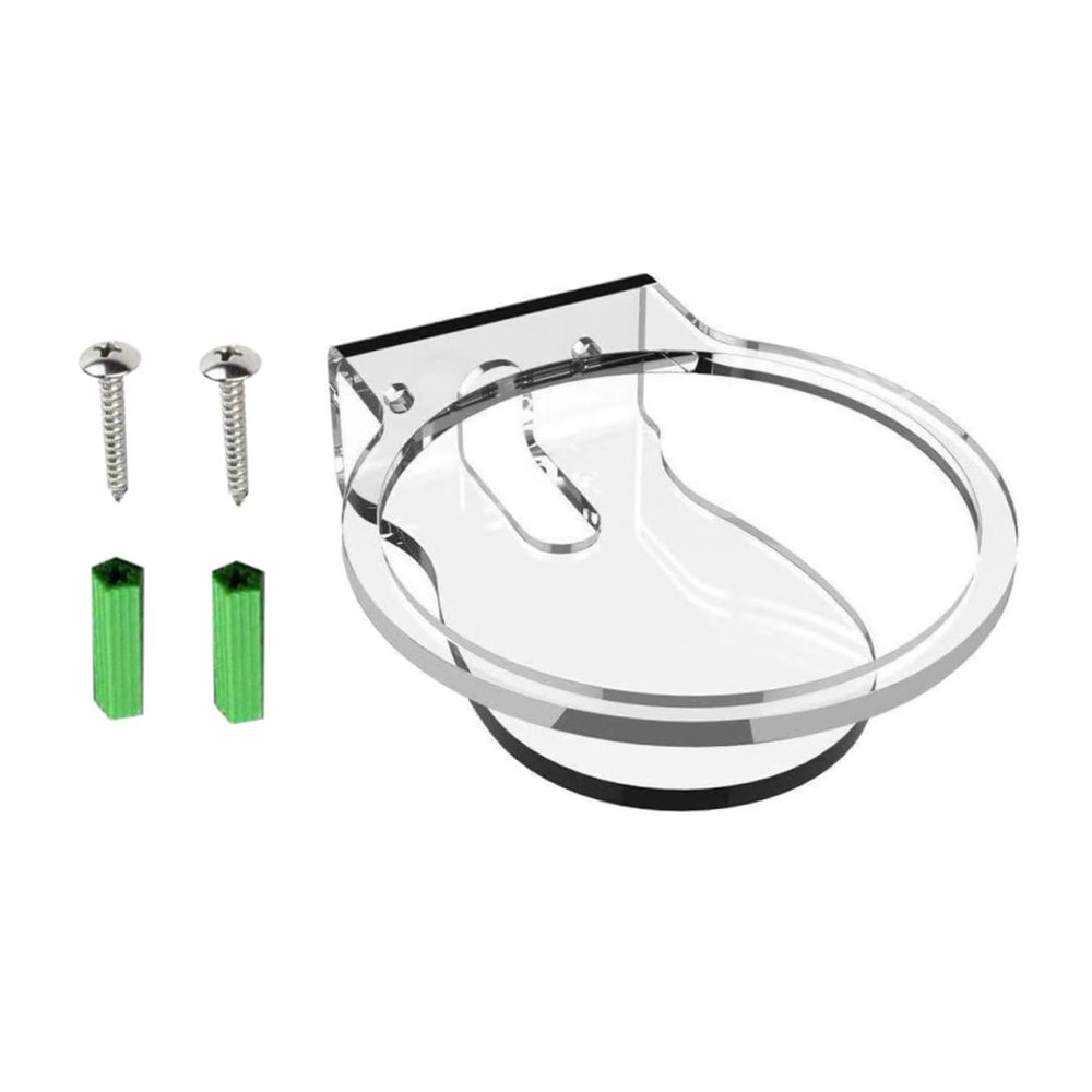 Happyyami Wall Mounted Speaker Holder for Transparent Stand Durable Design for Surround Saving for Bathroom Bedroom