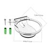 Happyyami Wall Mounted Speaker Holder for Transparent Stand Durable Design for Surround Saving for Bathroom Bedroom view 2