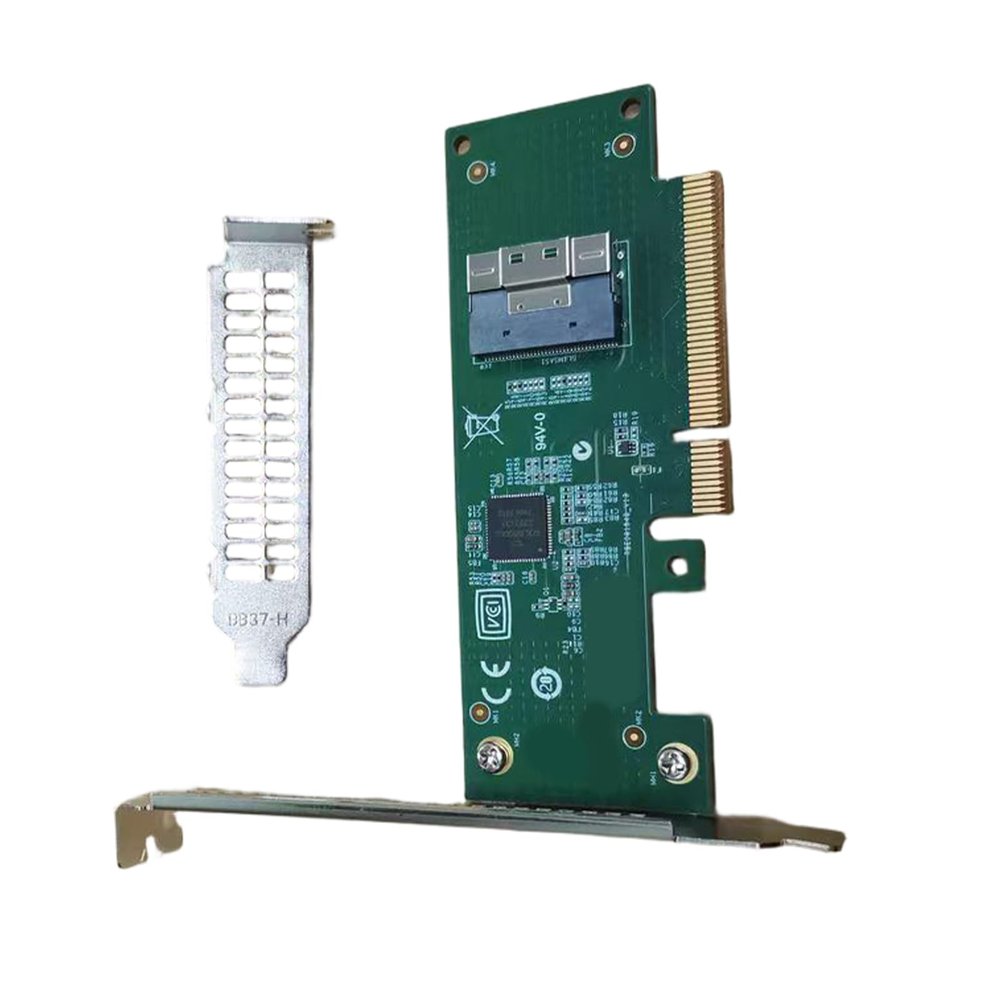 PCIe4.0 To SFF-8654 Expansion Card NVME Converters Card PCIe To SFF-8654 Hard Disk Adapter Card For PC