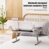 Altsuceser Laptop Bed Tray Table, Height Adjustable Bed Desk Portable Standing Table with USB Fan Lamp and Foldable Legs Suitable for Sofas, Sofa Chairs and Bedrooms White view 4