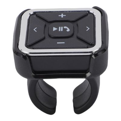 Bluetooth Media, Steering Wheel Remote Control for Selfie Music Headphones Control, Remote Selfie Control Car Bike Motorbike Boat Powersports