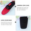 CAXUSD 3pcs Collapsible Lens Case Lens Storage Pouches Shock Camera Bag for Dslr Lenses Water-resistant and Soft view 3